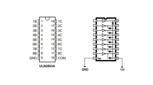 ULN2803: todo sobre el par de transistores Darlington