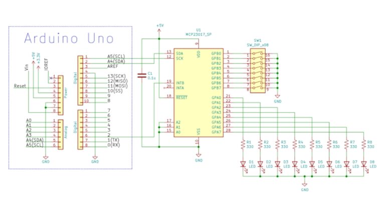 MN 3007 Lettore Cie Espansore I/O MCP23017 A 16 Bit Con Interfaccia I2C ...