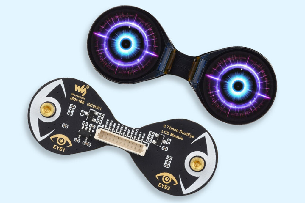 características del módulo Waveshare Double Eye LCD-3