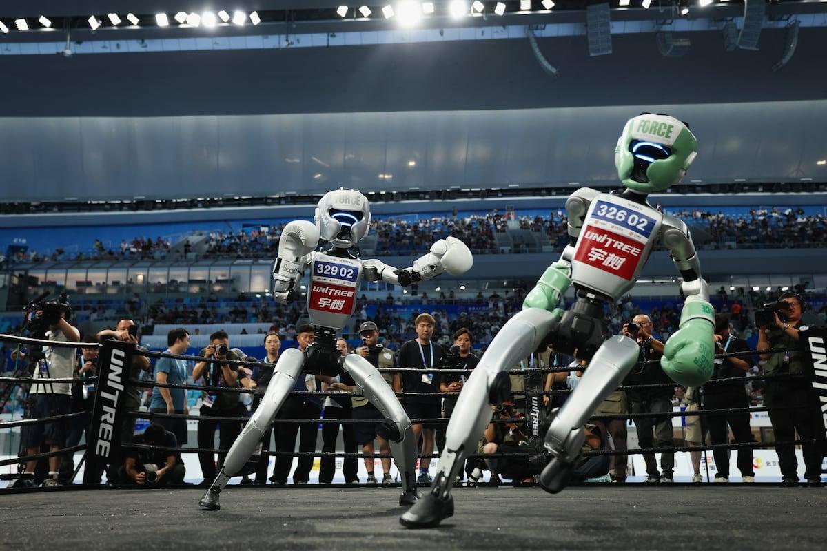 Robots humanoides en competición