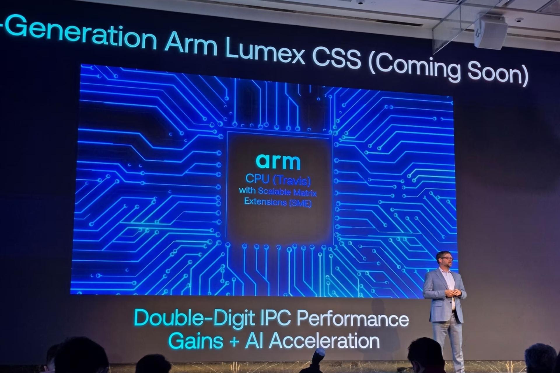 Arquitectura Arm Lumex con clúster C1 y DSU