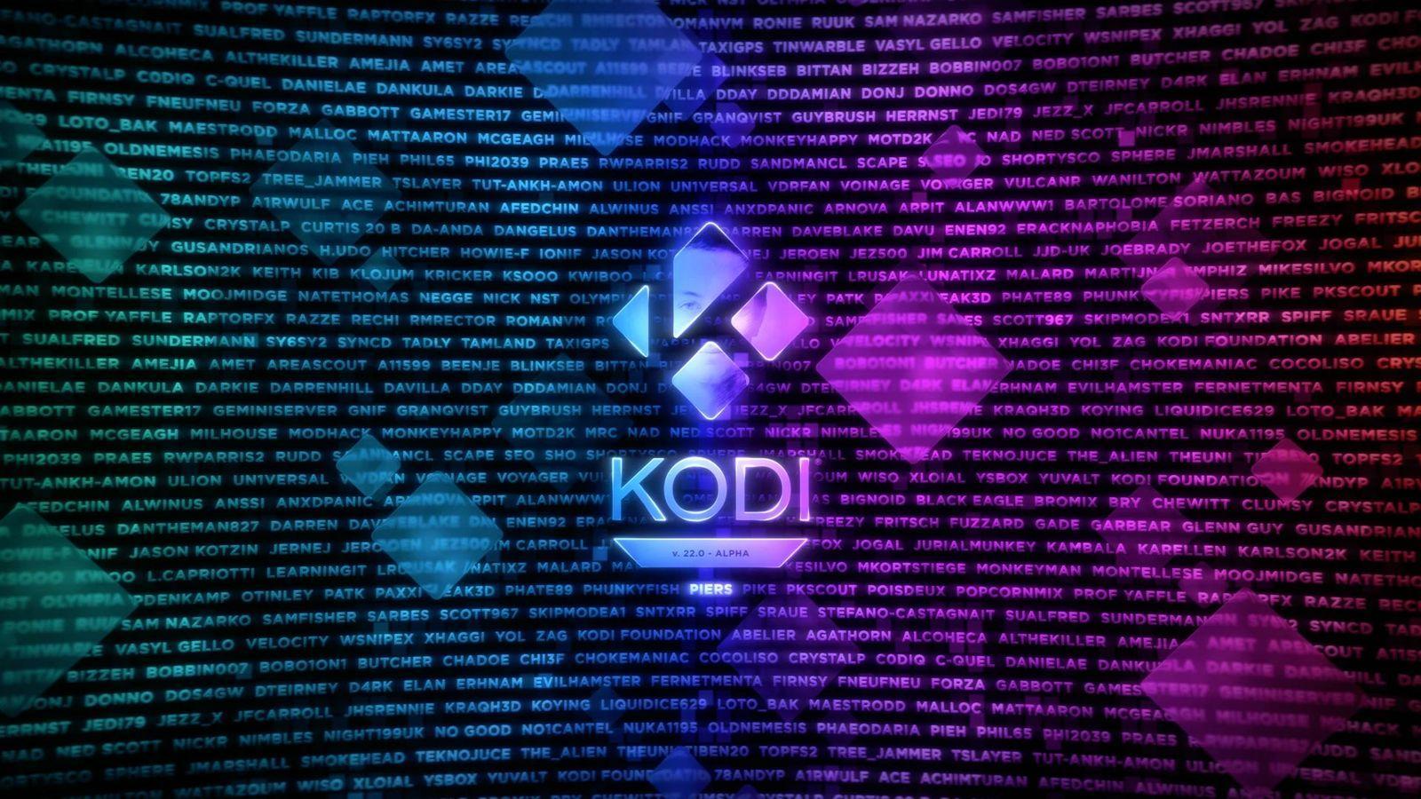 Novedades principales de Kodi Piers