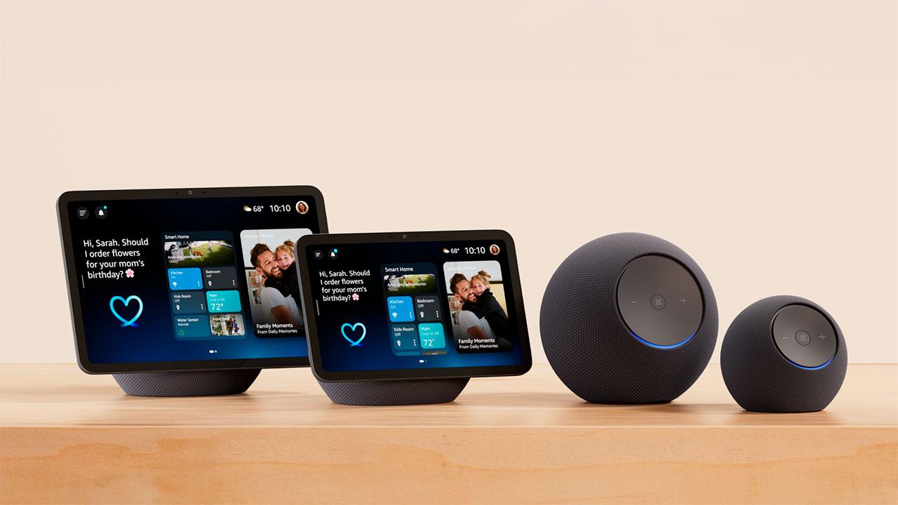 Dispositivos Echo con Alexa+ y sensores inteligentes