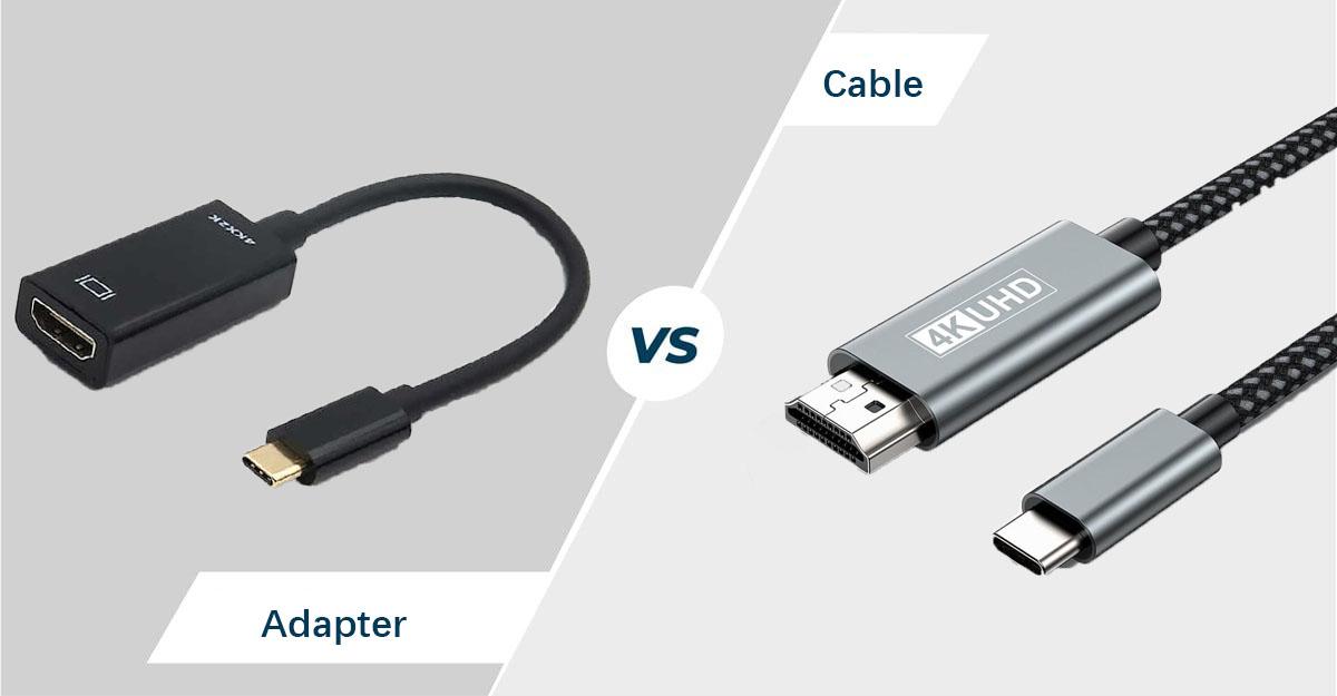 diferencias cable y adaptador usb c a hdmi