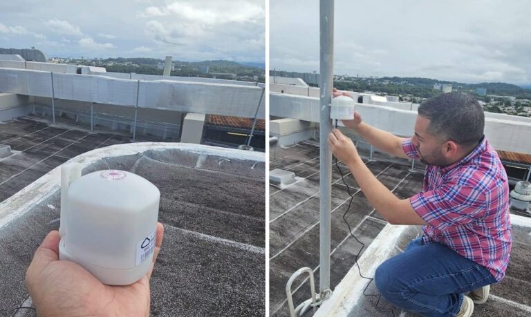 sensores para monitorear la calidad del aire en tiempo real en Puerto Rico