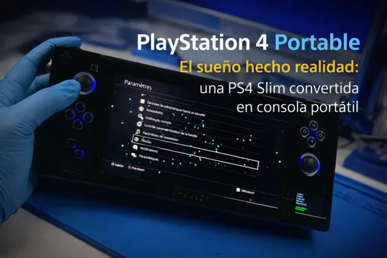 PS4 Slim portátil con pantalla OLED de 7 pulgadas