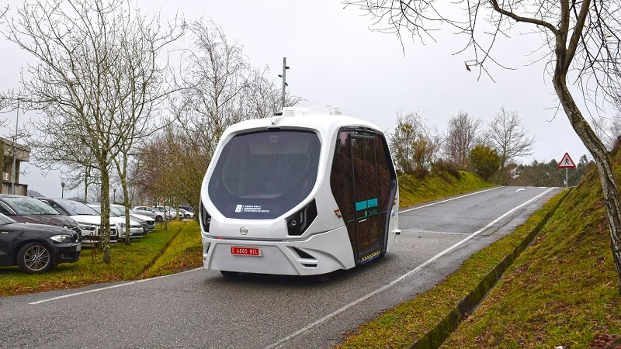 Servicio de shuttle autónomo 5G en el campus de Vigo shuttle autonomo 5G campus Vigo