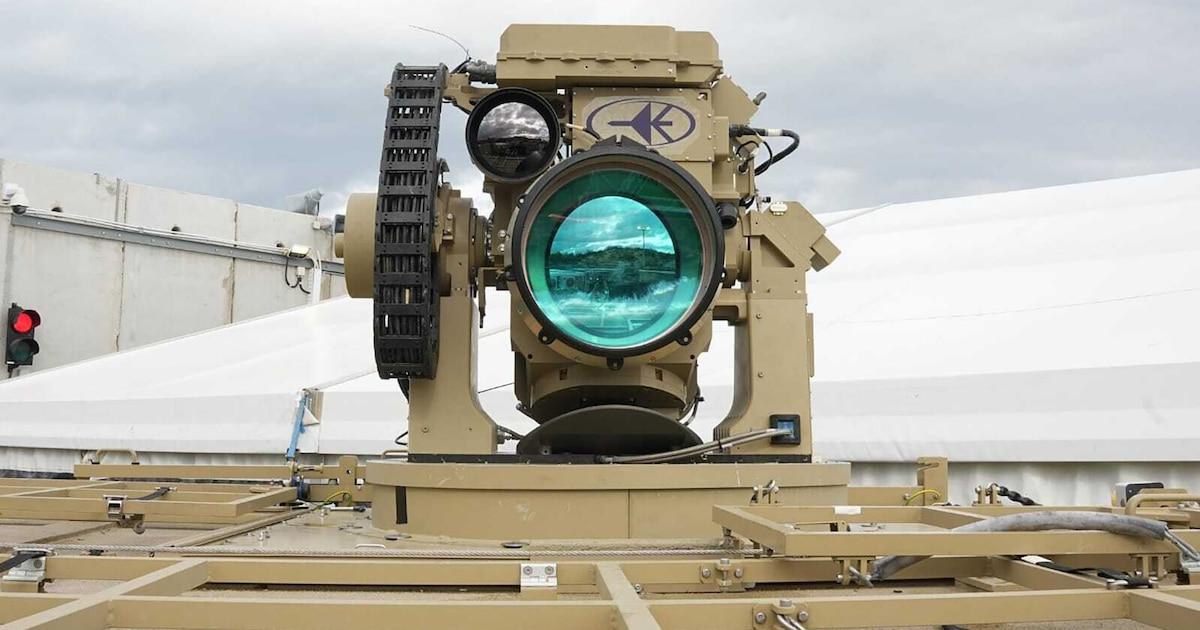 Detalle del sistema láser Iron Beam para defensa antidrón Detalle del sistema láser Iron Beam para defensa antidrón