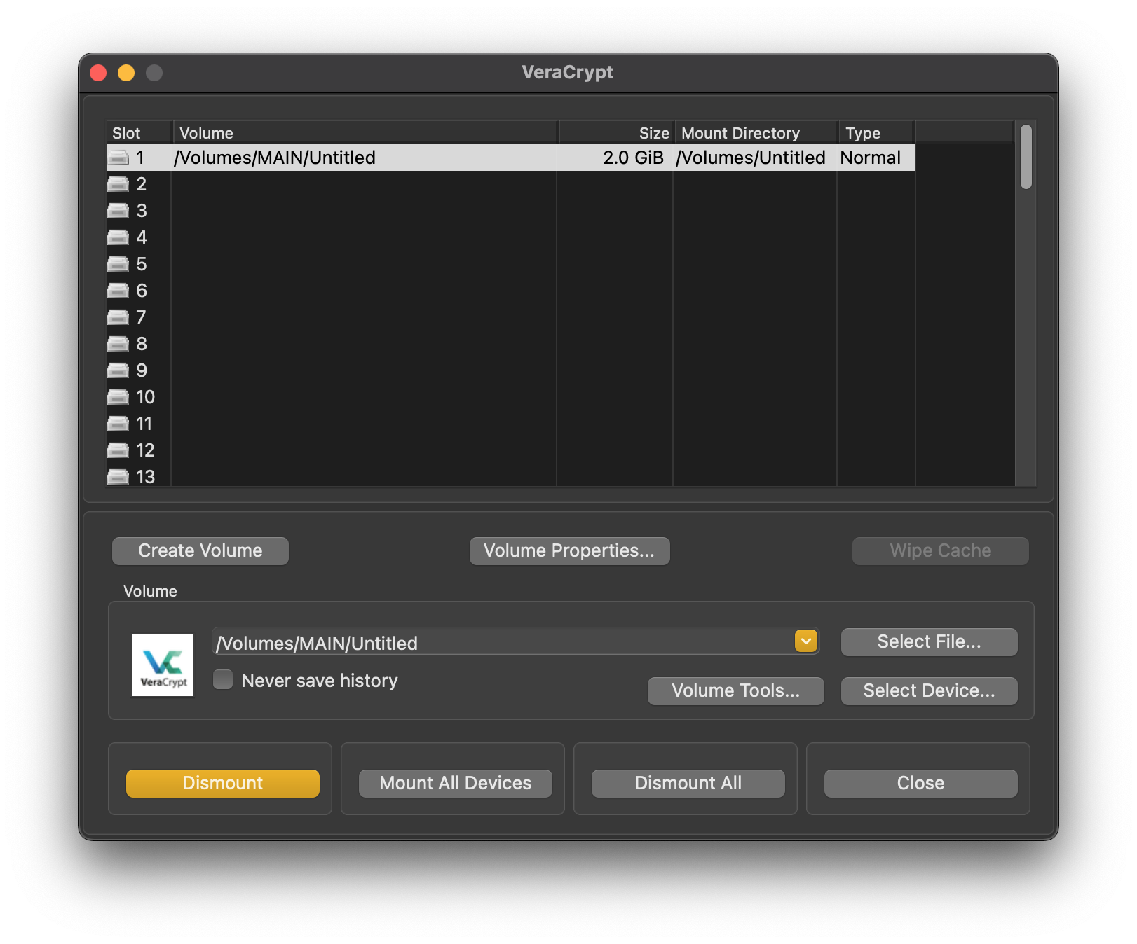 cifrado de datos con VeraCrypt cifrado de datos con VeraCrypt