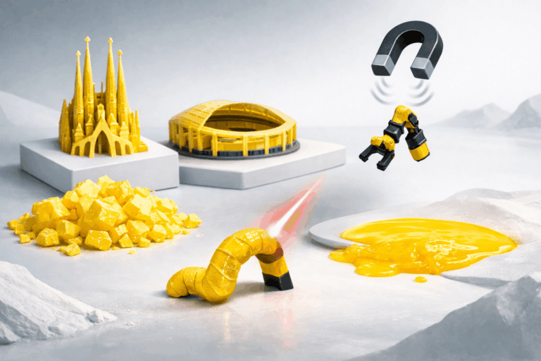 Impresión 4D con azufre