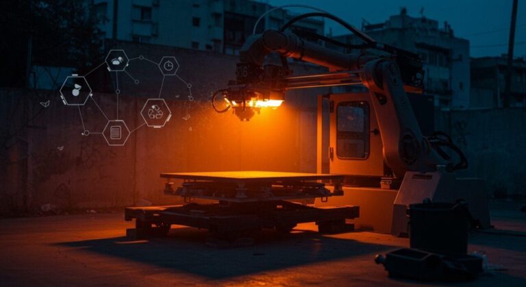 impresión 3D robótica con residuos en Chile