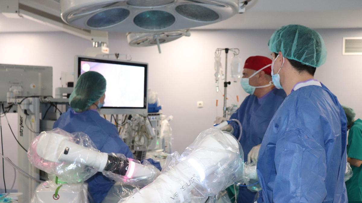 Quirófano con cirugía robótica quirófano robotico