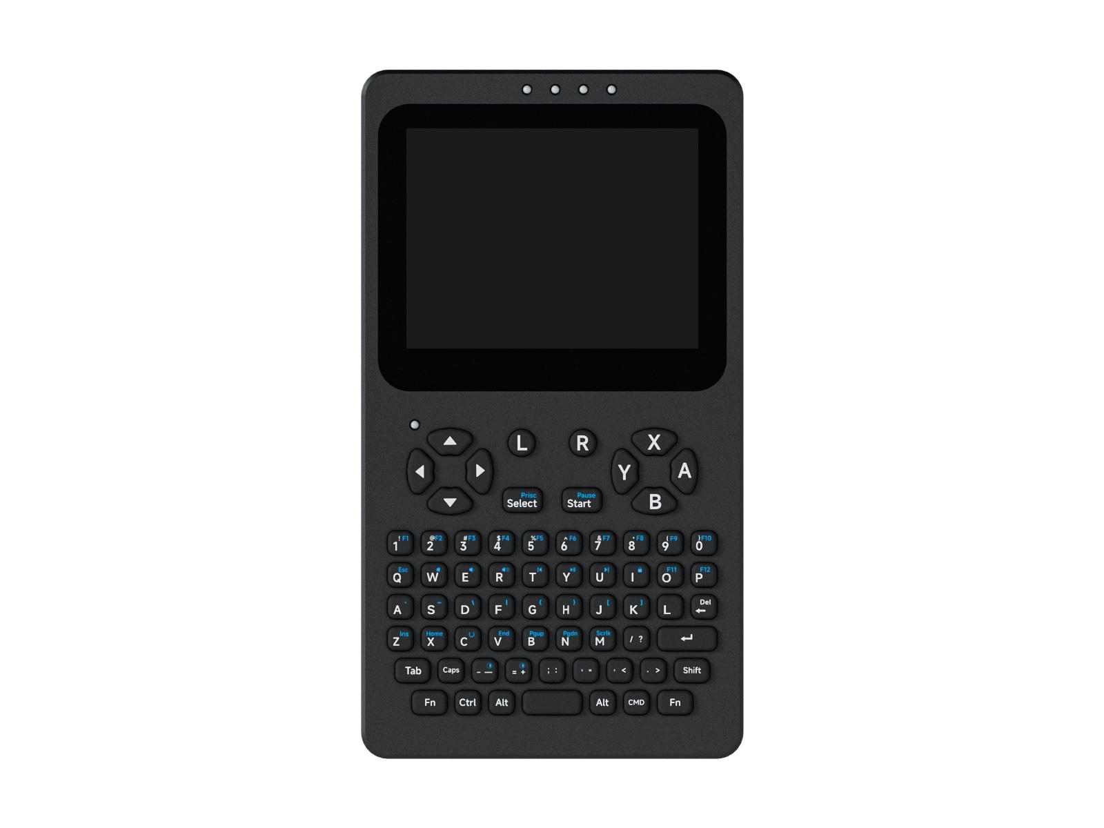 PocketTerm35 con Raspberry Pi 5 frontal Vista frontal del PocketTerm35 con Raspberry Pi 5