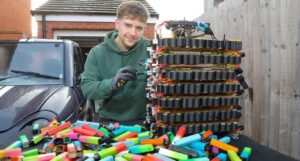 baterías recargables utilizando cáscaras de pipas