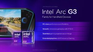 Procesadores Intel Arc Serie G para consolas portátiles