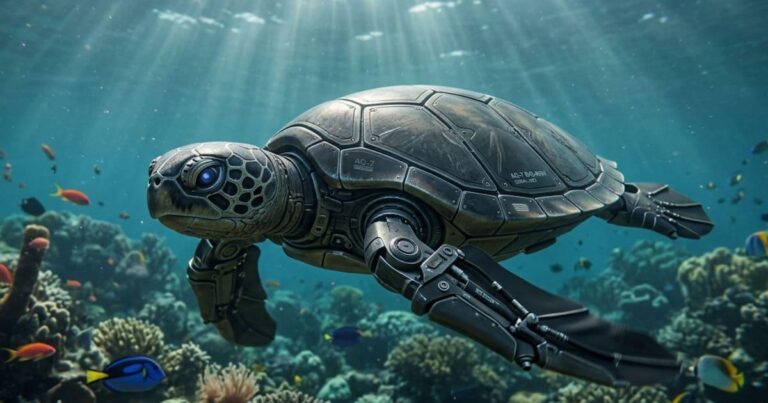 Tiene 15 años y construyó una tortuga robótica con IA que detecta contaminación bajo el agua con un 96% de precisión