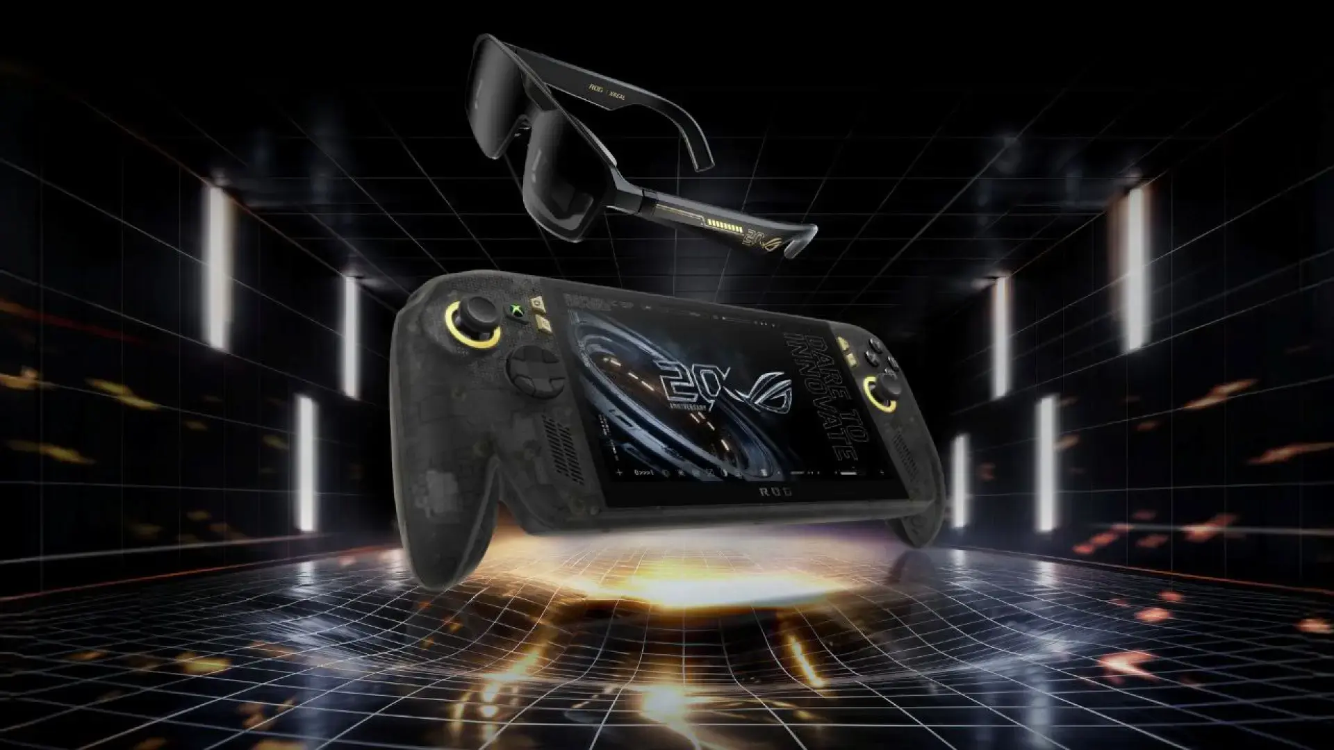 Joysticks y diseño translúcido Controles y diseño de la ROG Ally X20