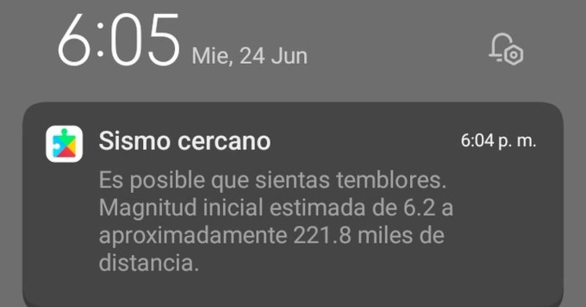 Ajustes de emergencia Android Configuración de alertas en el menú