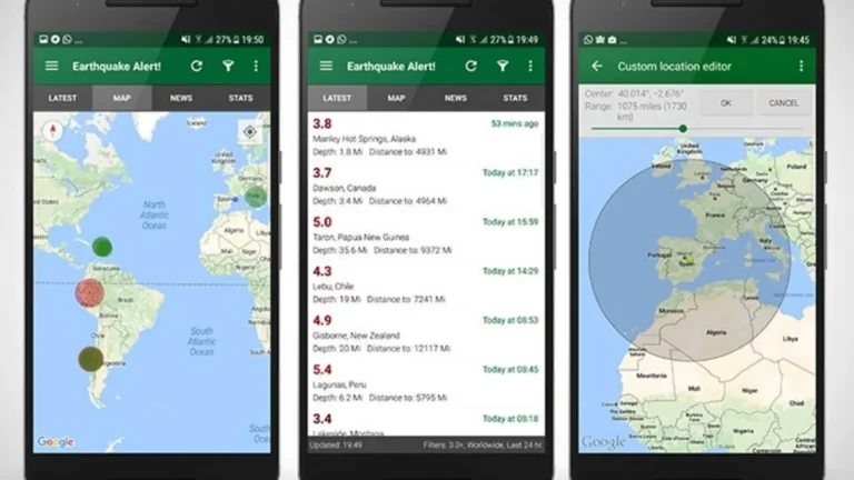 Sistema de alerta de terremotos de Google en Android