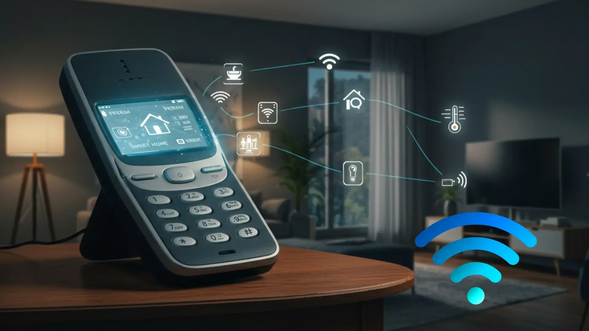 Móvil como pantalla de control de casa Panel de control domótico táctil