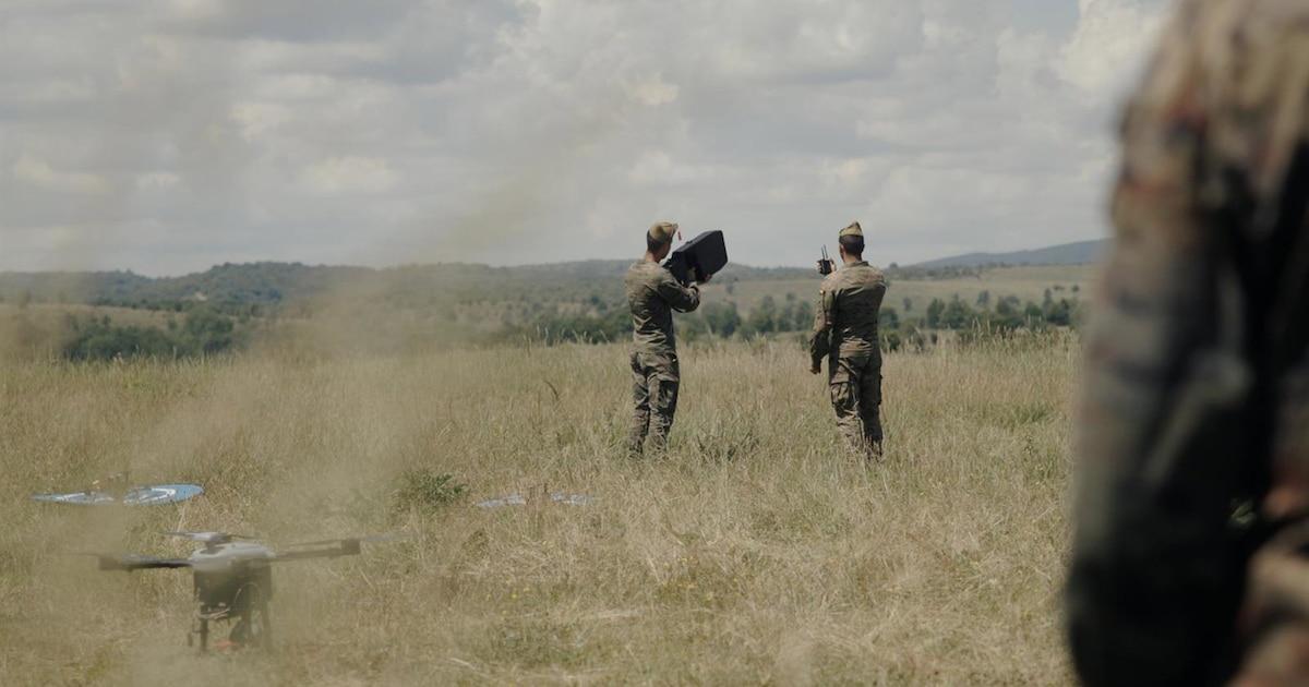 Equipamiento tecnológico del contingente español Drones y sensores militares en Eslovaquia