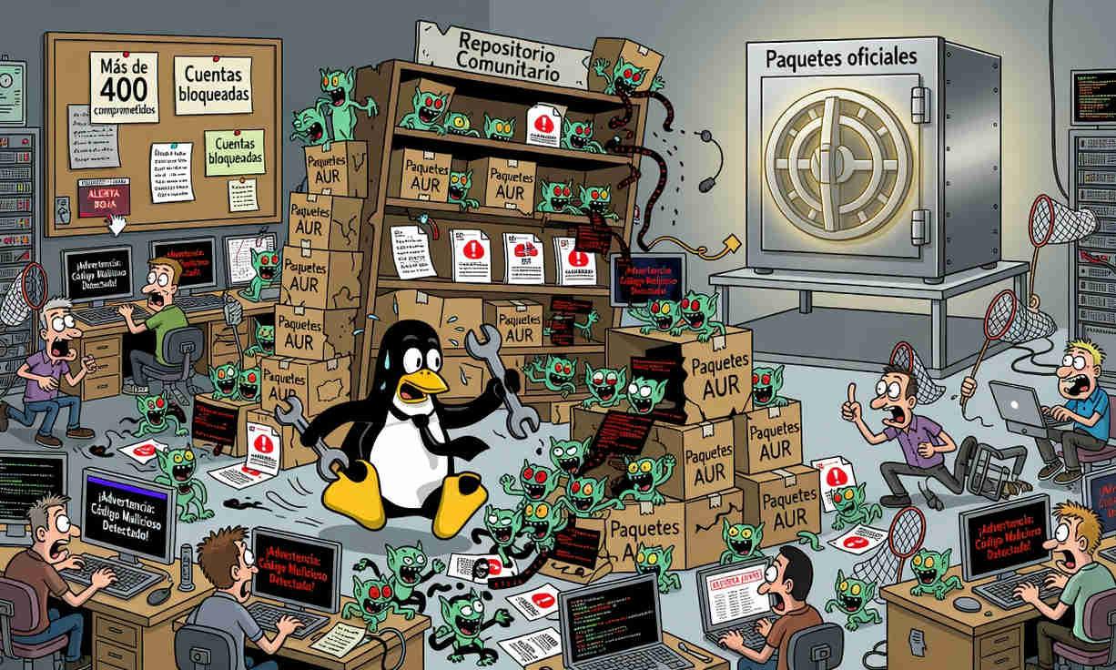 Impacto del malware en sistemas Arch Linux Seguridad informÔtica y protección de repositorios