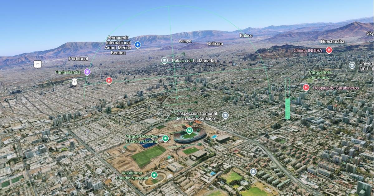 Exploración aérea con Google Earth Vuelo virtual sobre ciudades