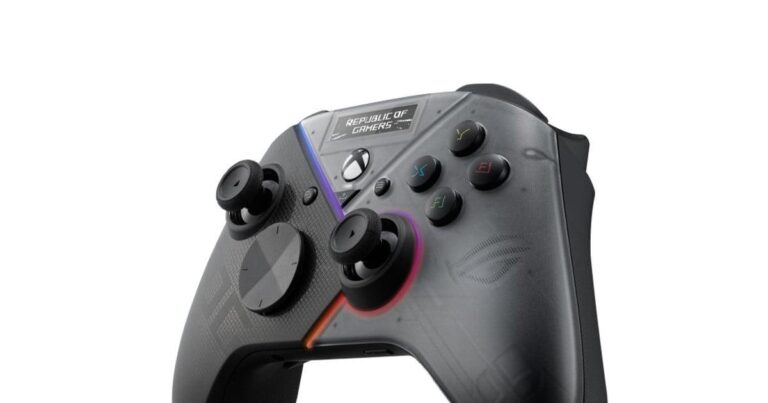 Controlador Asus ROG con tasa de respuesta de 8000 Hz