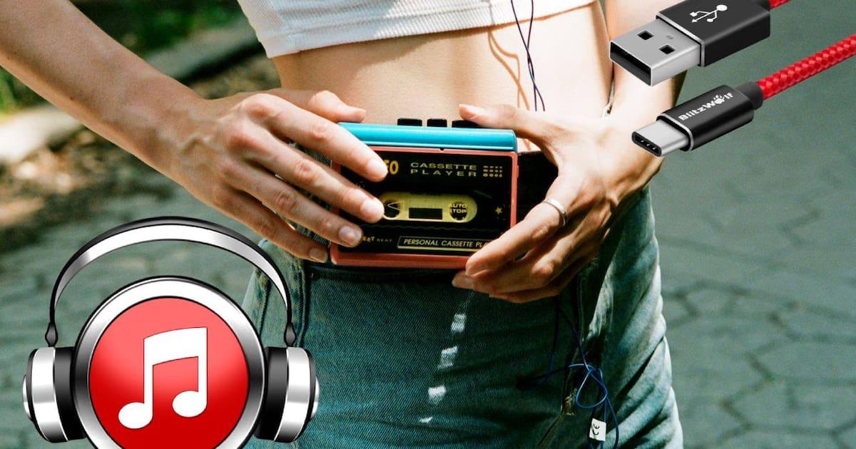 Walkman Bluetooth USB-C regreso Walkman Bluetooth USB-C regreso