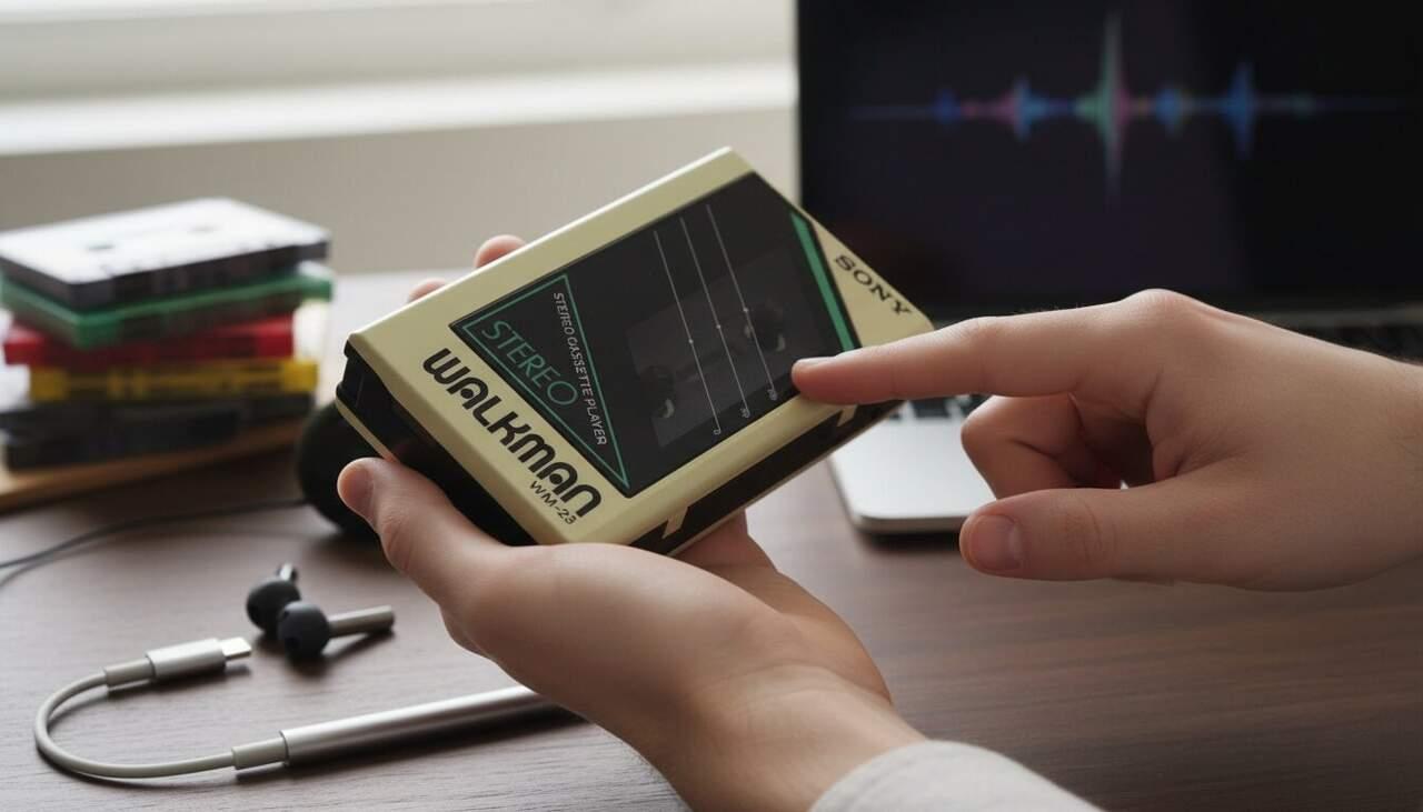 Walkman Bluetooth USB-C regreso Walkman Bluetooth USB-C regreso