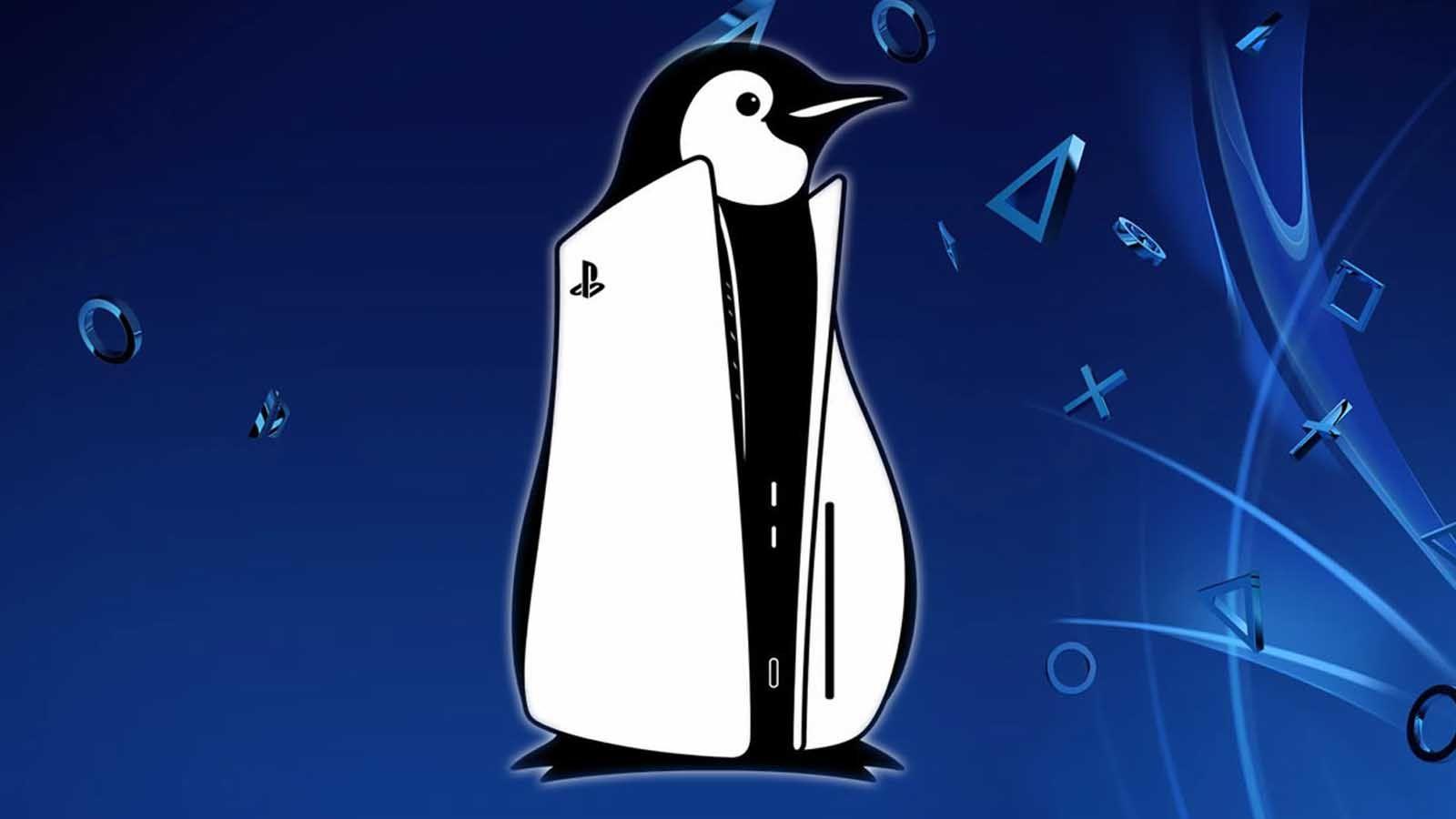 Escritorio Linux en PlayStation 5 Slim Interfaz de escritorio Linux en PS5