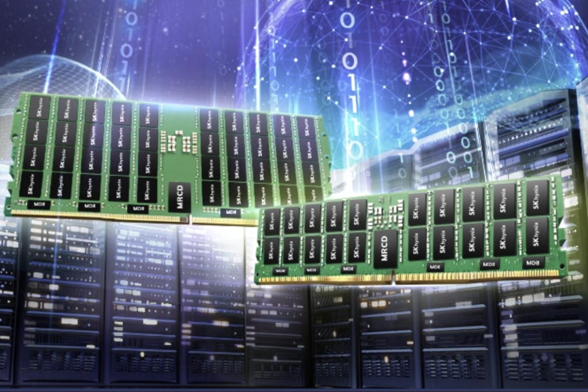 Memoria RAM en placa base Memoria RAM instalada en una placa base