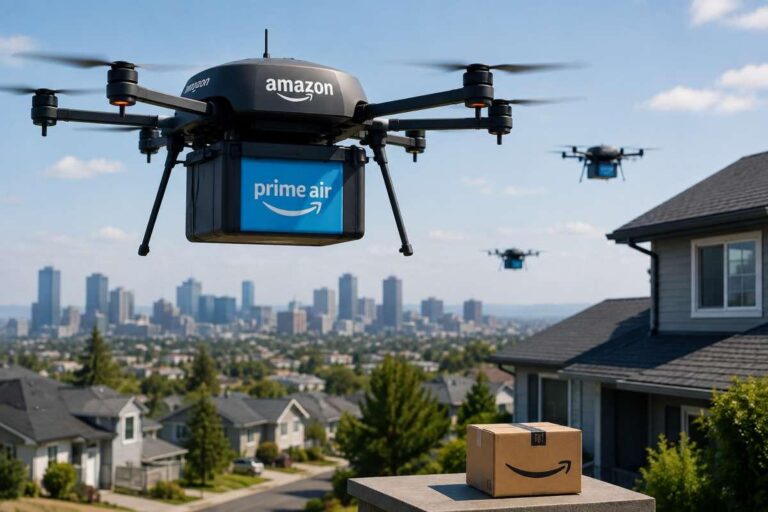 Reparto con drones de Amazon