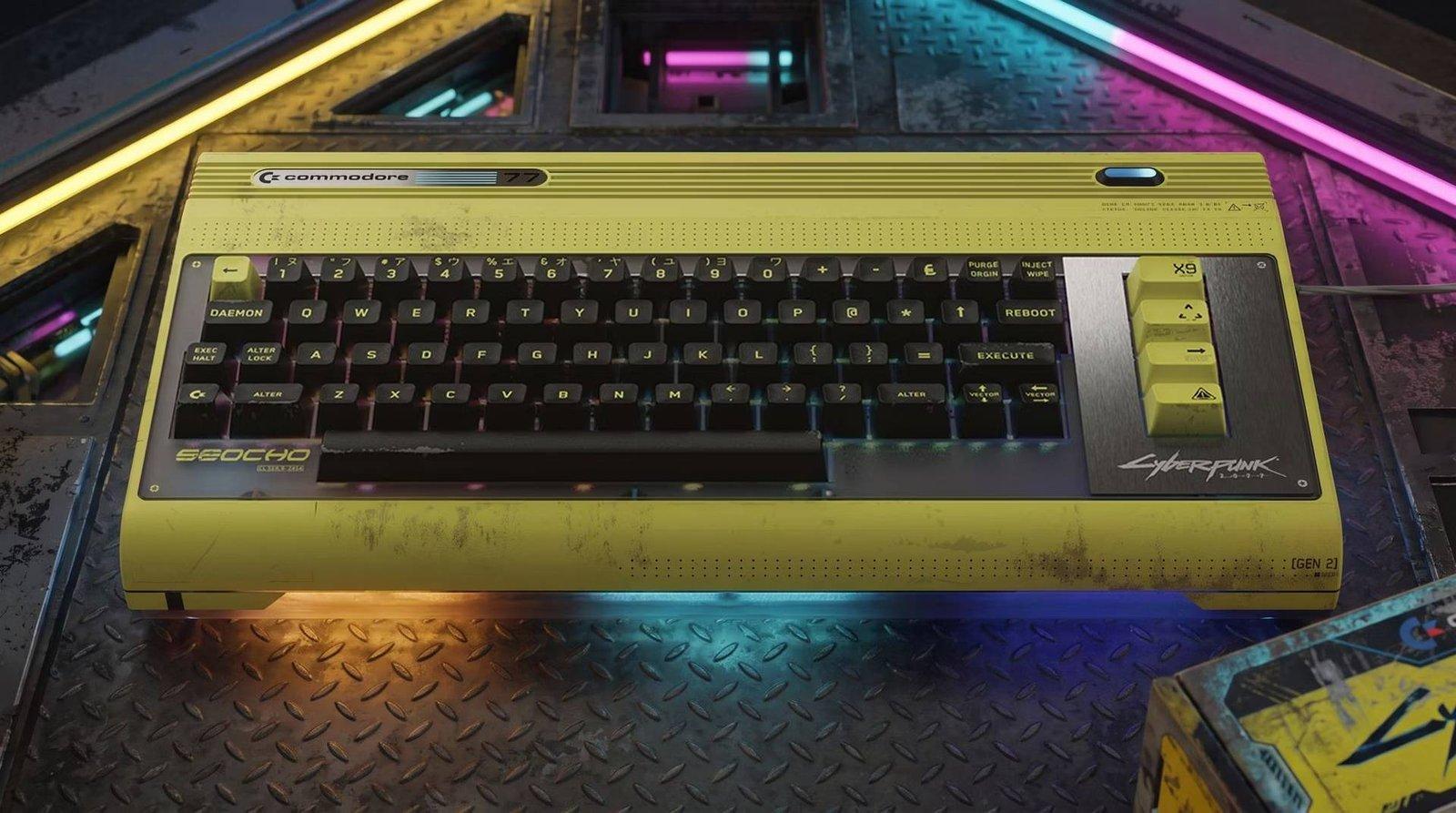 Commodore 77 conectado a un monitor Commodore 77 en uso
