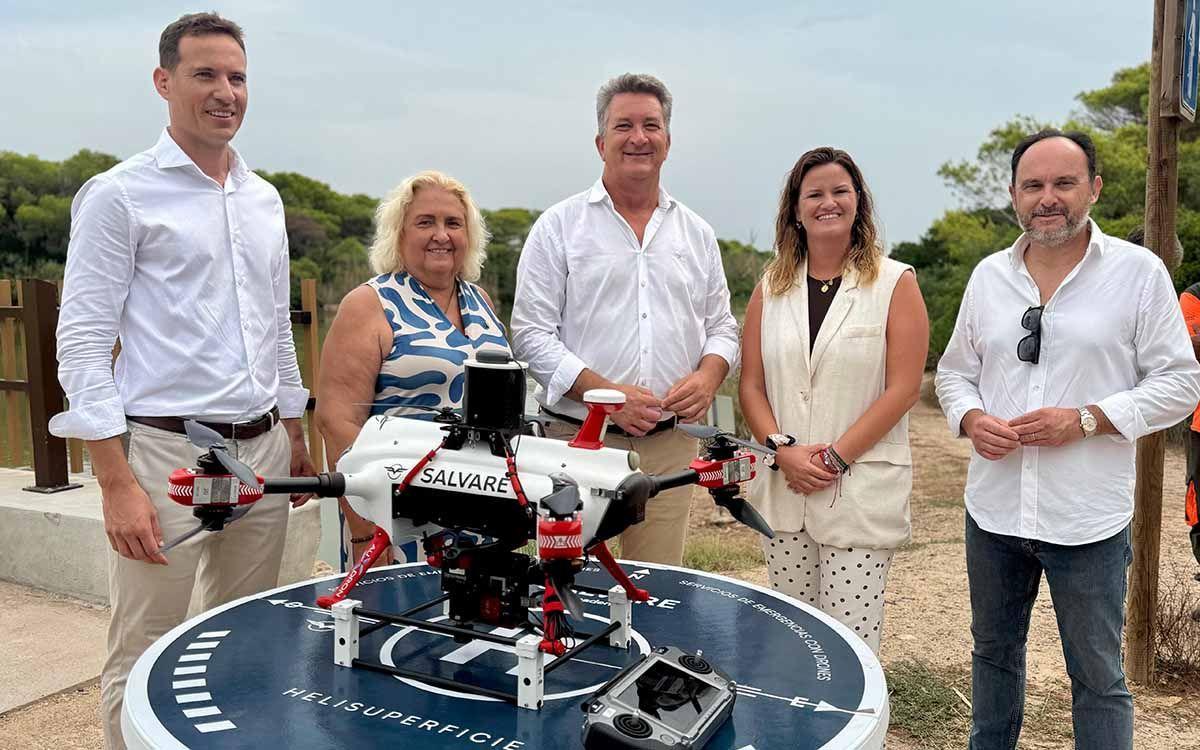 Zonas de control con drones Puntos de seguimiento en la costa valenciana