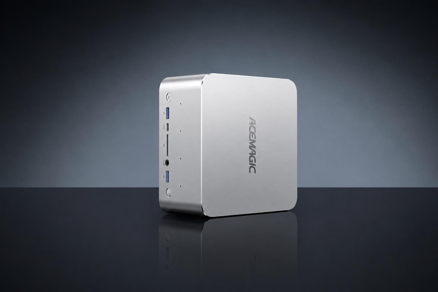 Mini PC con diseño moderno Mini PC con iluminación LED