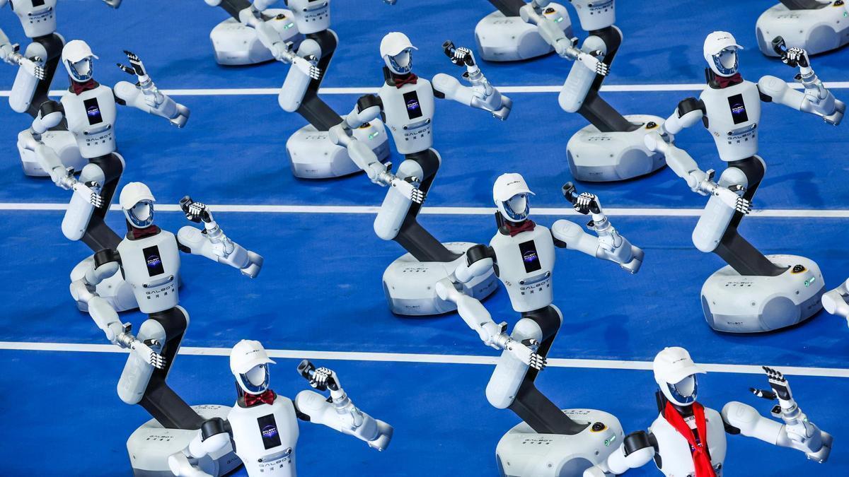 Robot realizando tareas domésticas en los Juegos