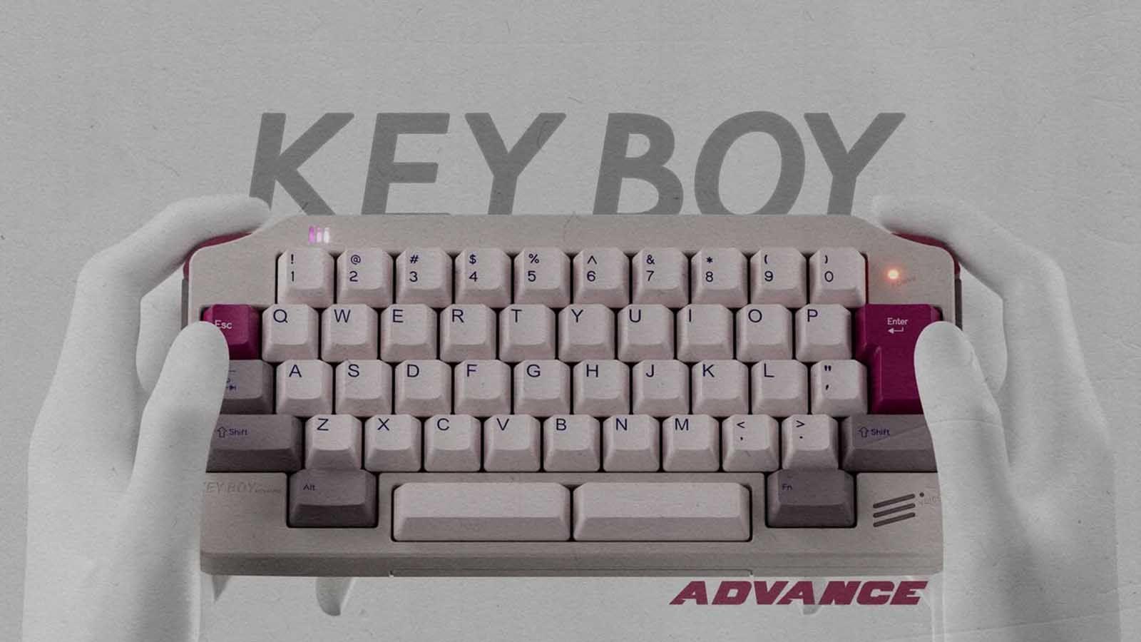Teclado retro inspirado en Game Boy Teclado retro inspirado en Game Boy