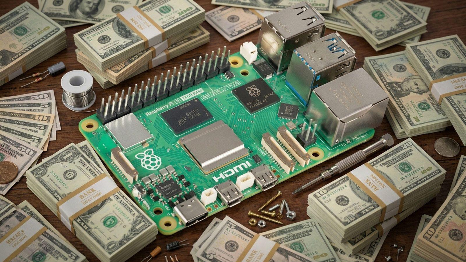 Raspberry Pi en placa Raspberry Pi en placa